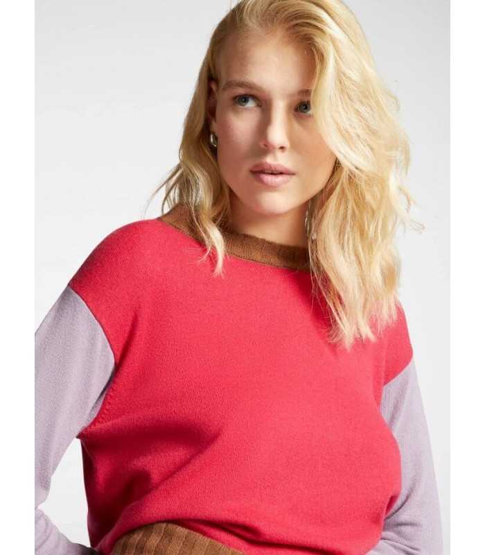 Suéter Tricolor Fucsia Elena Miro Mujer