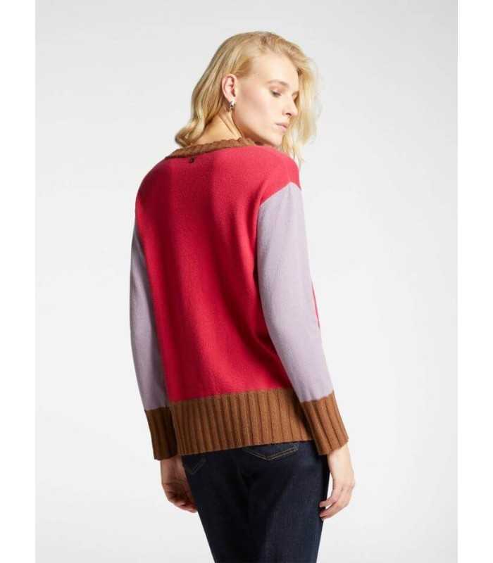 Suéter Tricolor Fucsia Elena Miro Mujer