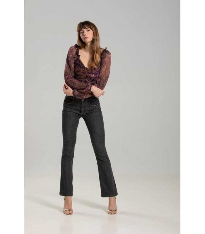 Pantalón Vaquero Negro Kleymac Mujer