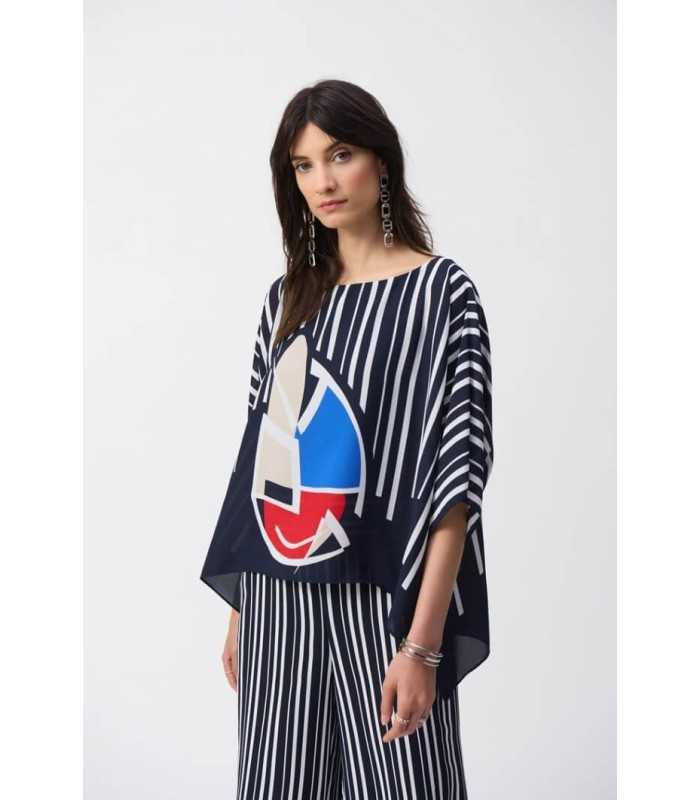 Top Poncho Georgette Joseph Ribkoff Mujer
