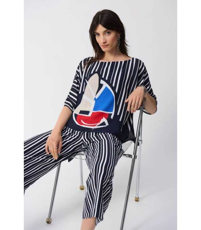 Top Poncho Georgette Joseph Ribkoff Mujer