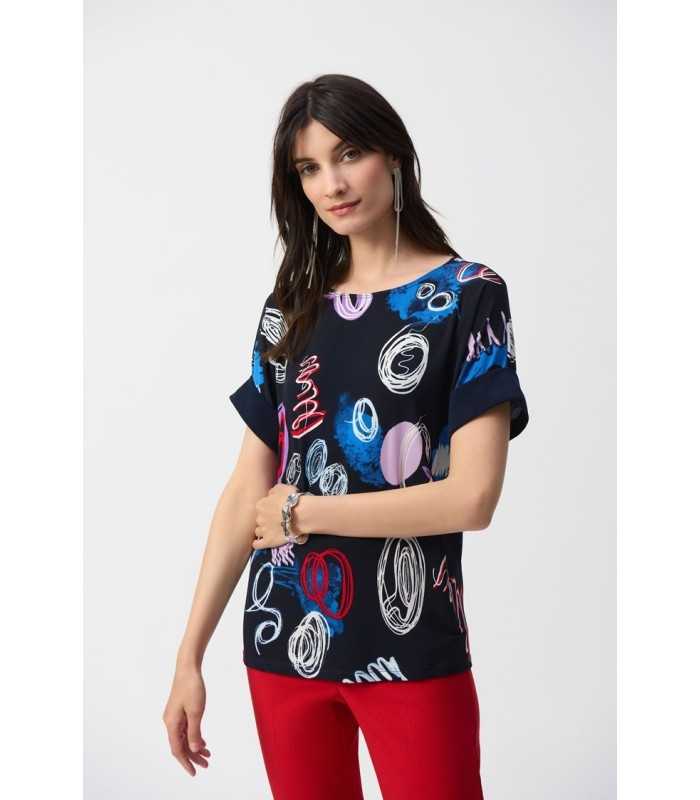 Top Estampado Garabatos Joseph Ribkoff Mujer