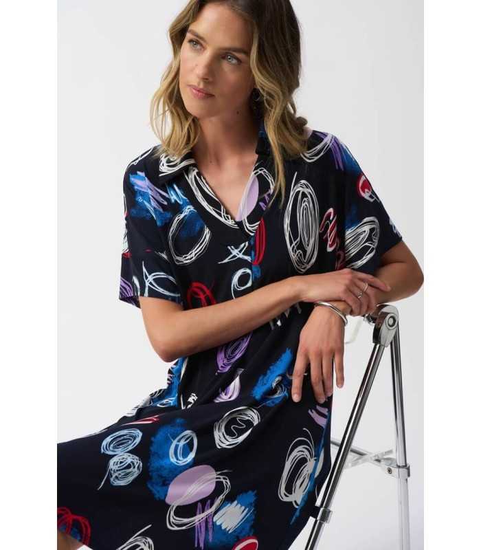 Vestido Estampado Garabatos Joseph Ribkoff Mujer