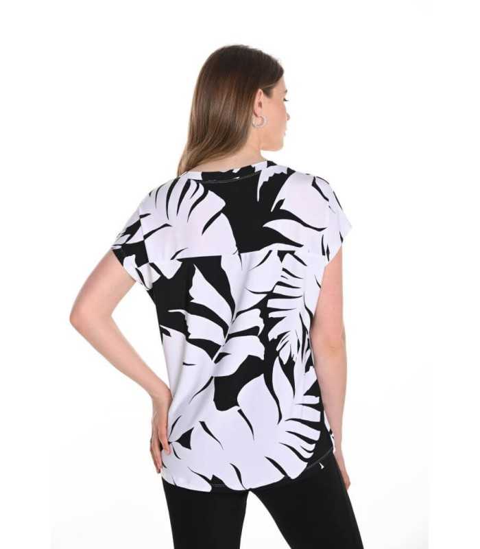 Top Estampado Hojas Frank Lyman Mujer