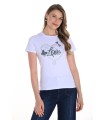 Camiseta Blanca Love Frank Lyman Mujer