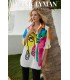 Blusón Estampado Caras Frank Lyman Mujer