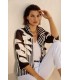 Chaqueta Combinada Estampada Joseph Ribkoff Mujer