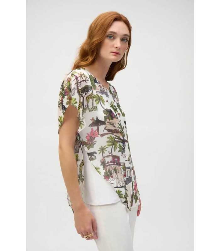 Top Gasa Safari Joseph Ribkoff Mujer