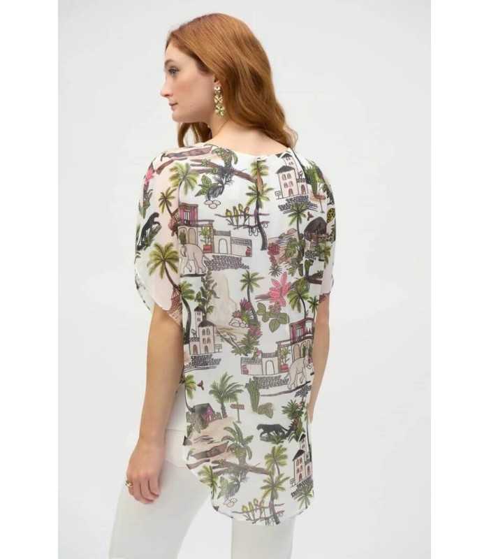 Top Gasa Safari Joseph Ribkoff Mujer