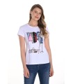 Camiseta Dibujo Ropa Frank Lyman Mujer