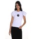 Camiseta Blanca Volantes Frank Lyman Mujer