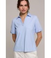 Top Rayas Azul Luis Civit Mujer