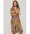 Vestido Estampado Azteca Civit Mujer