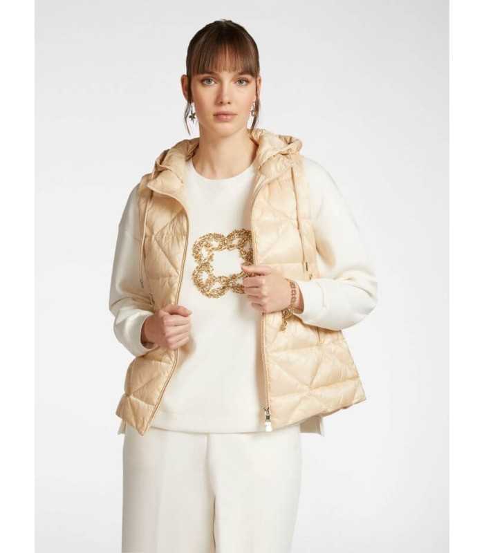 Chaleco Acolchado Beige Elena Miro Mujer