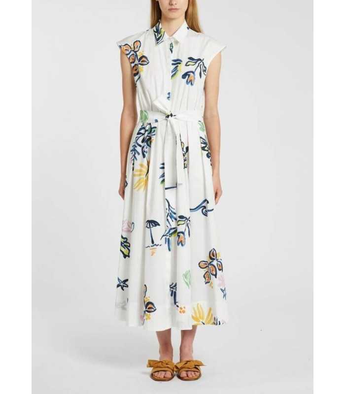 Vestido Algodón Estampado Marella Mujer