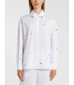 Camisa Blanca Bordada Marella Mujer