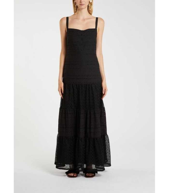 Vestido Blanco Bordado Marella Mujer