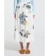 Falda Estampada Flores Marella Mujer