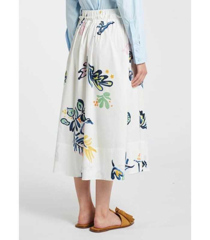 Falda Estampada Flores Marella Mujer
