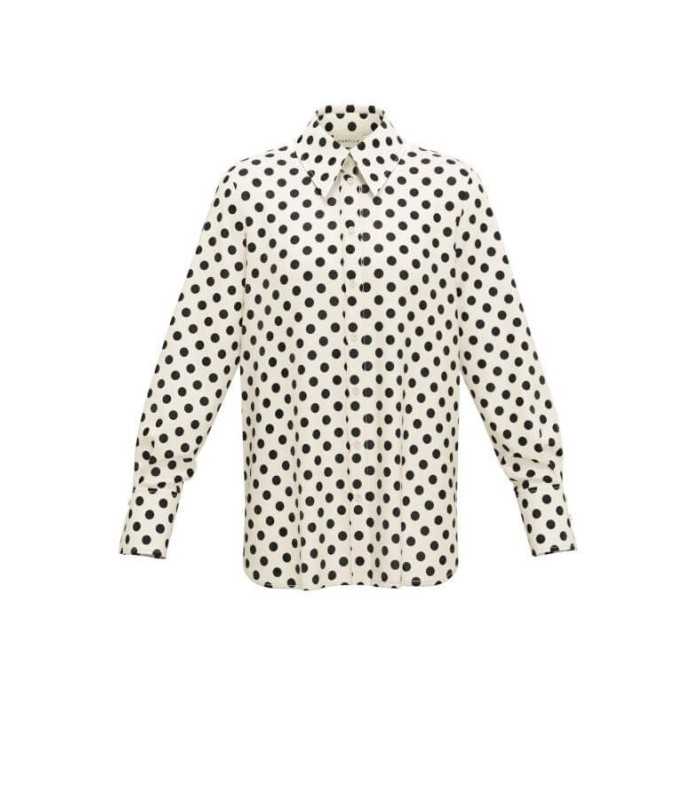 Camisa Seda Lunares Marella Mujer