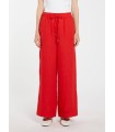 Pantalón Lino Rojo Marella Mujer