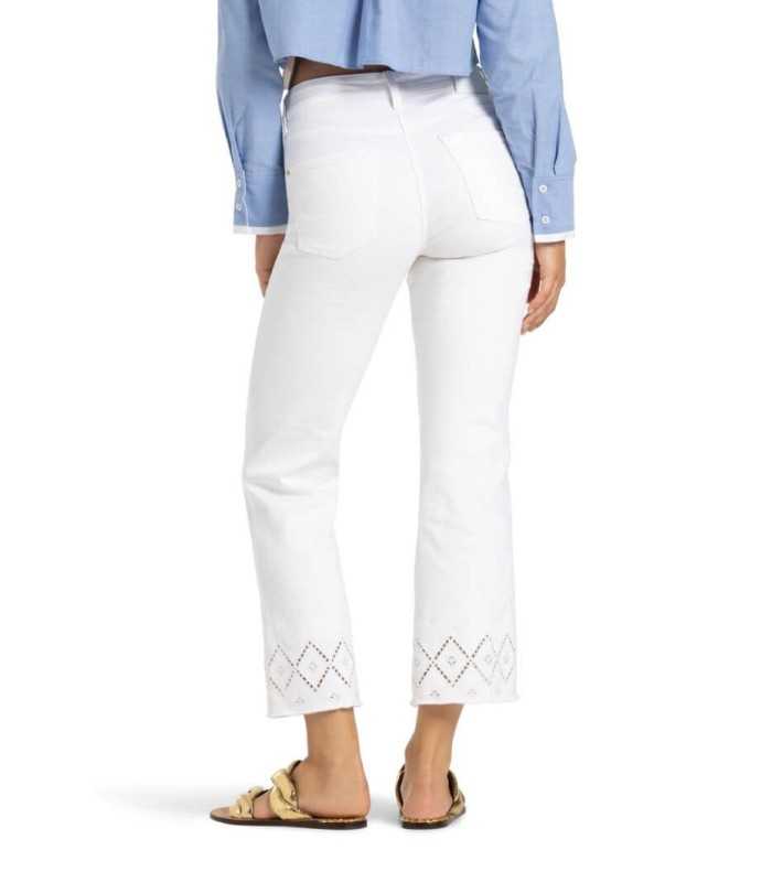 Pantalón FRANCESCA Blanco Calado Cambio Mujer