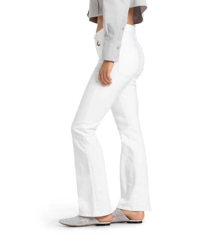 Pantalón PARIS FLARED Blanco Campana  Cambio Mujer