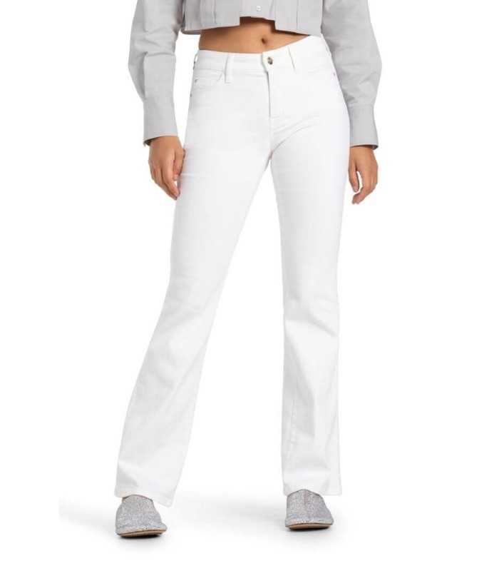 Pantalón PARIS FLARED Blanco Campana  Cambio Mujer