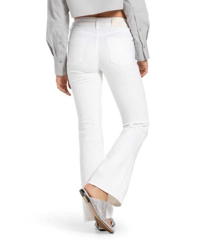 Pantalón PARIS FLARED Blanco Campana  Cambio Mujer