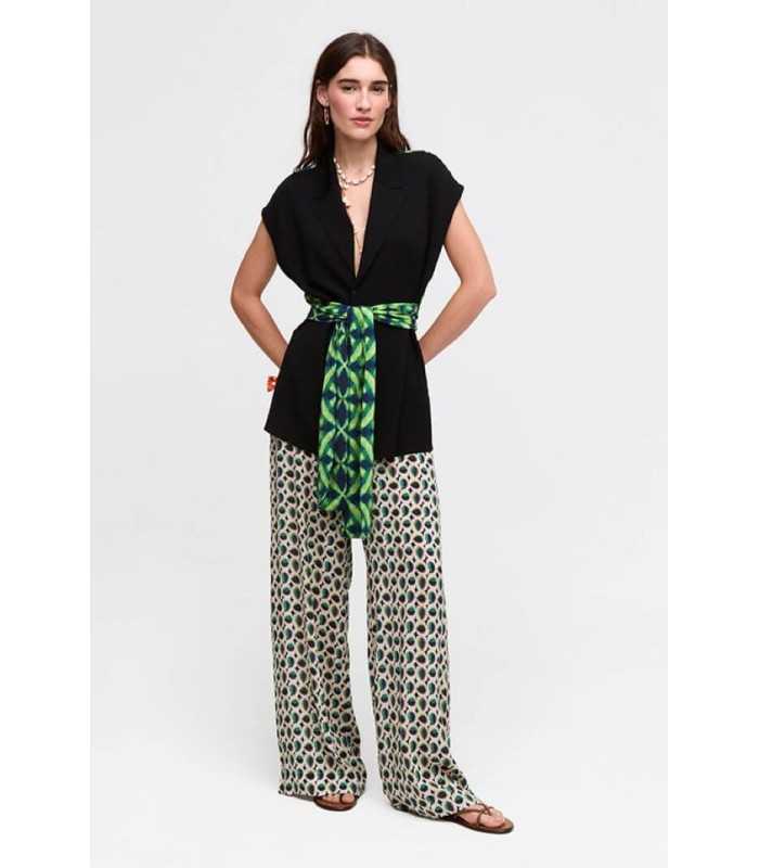Pantalón Estampado Verdes Aldo Martins Mujer