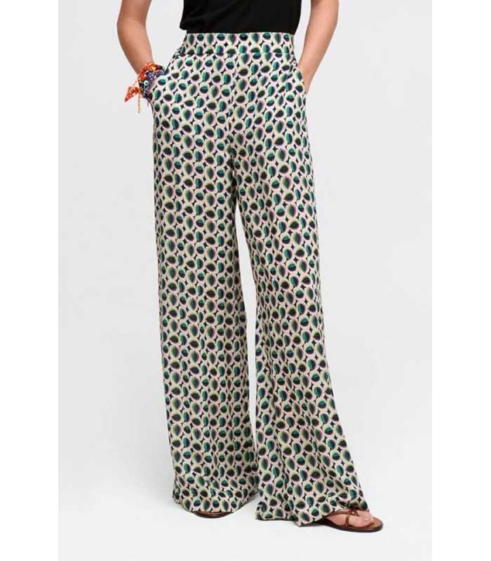 Pantalón Estampado Verdes Aldo Martins Mujer