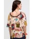 Top Estampado Dibujos Aldo Martins Mujer