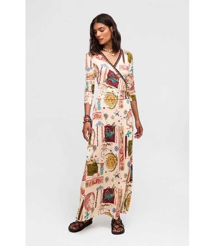 Vestido Largo Punto Aldo Martins Mujer