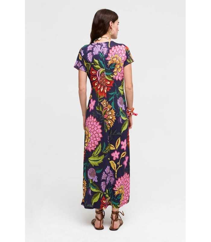 Vestido Marino Flores Aldo Martins Mujer