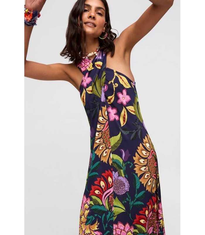 Vestido Escote Cruzado Aldo Martins Mujer