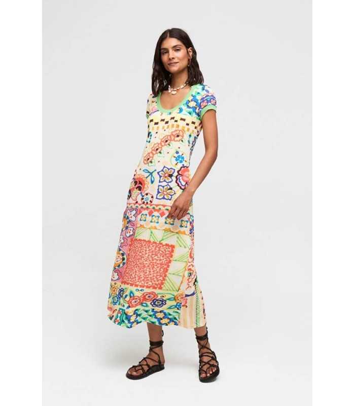 Vestido Punto Mosaico Aldo Martins Mujer