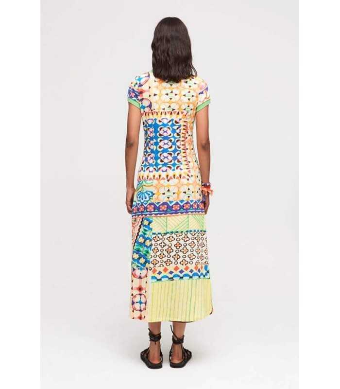 Vestido Punto Mosaico Aldo Martins Mujer