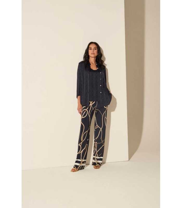 Pantalón Marino Cadenas Piero Moretti Mujer