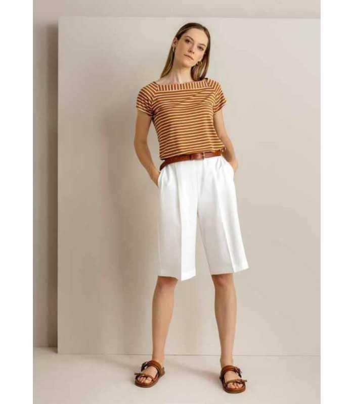 Camiseta Marino Rayas Maria Bellentani Mujer