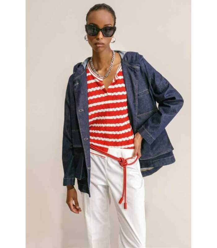 Chaqueta Vaquera Azul Maria Bellentani Mujer