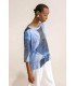 Top Estampado Azules Maria Bellentani Mujer