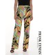 Pantalón Estampado Hojas Frank Lyman Mujer