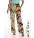 Pantalón Estampado Hojas Frank Lyman Mujer