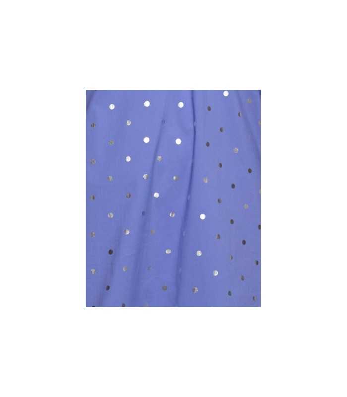 Vestido Azul Algodón Luis Civit Mujer