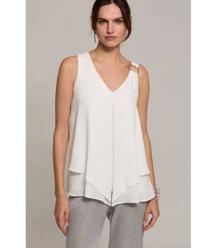 Top Negro Tirantes Luis Civit Mujer