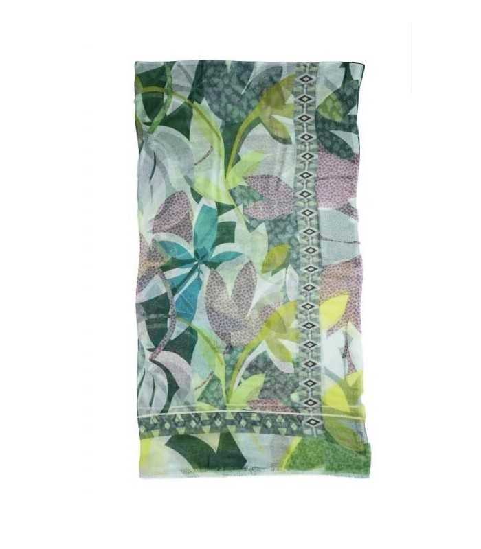 Fular Hojas Verdes Noga Mujer