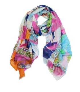 Fular Hojas Multicolor Noga Mujer