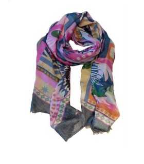Fular Estampado Multicolor Noga Mujer