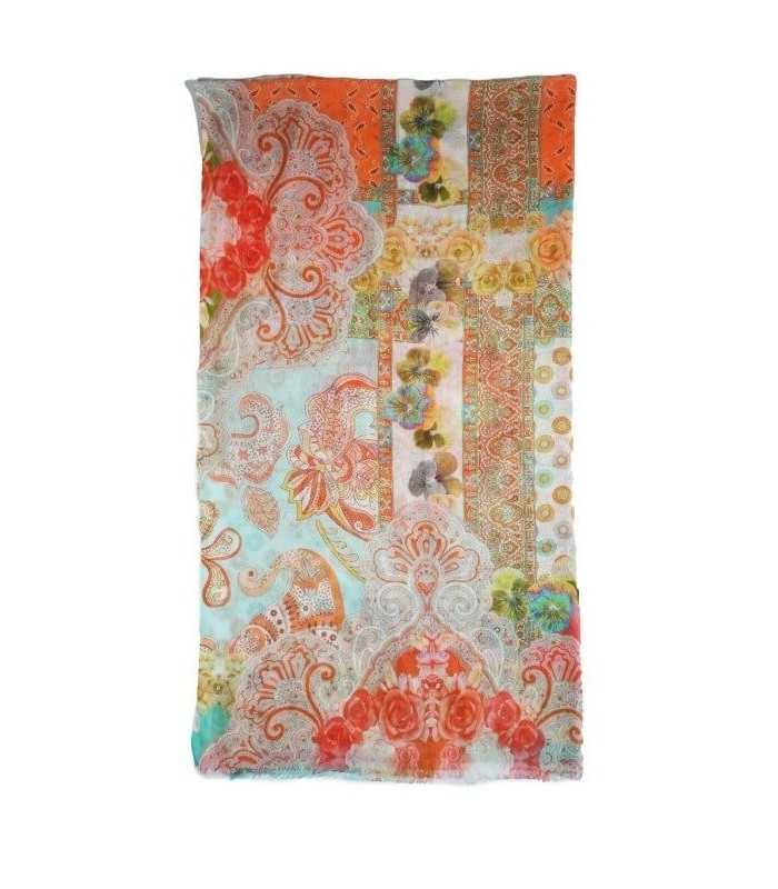 Fular Flores Colorido Noga Mujer