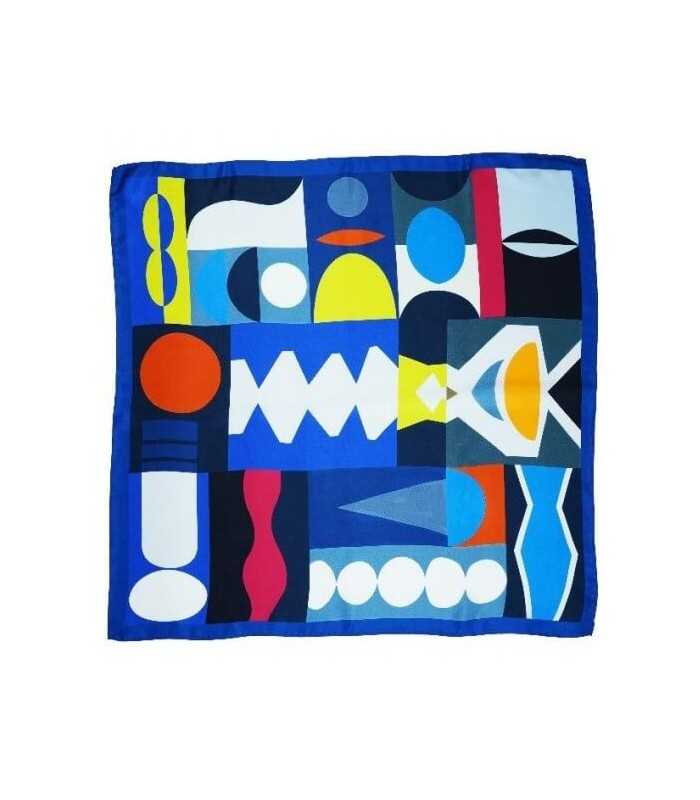 Pañuelo Estampado Azulón Noga Mujer